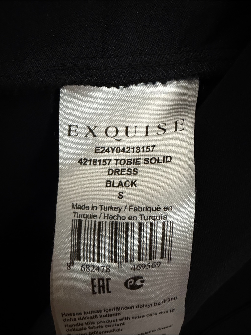 Anthropologie Tobie Black Button Front Midi Dress with Short Sleeves size small - Picture 12 of 15